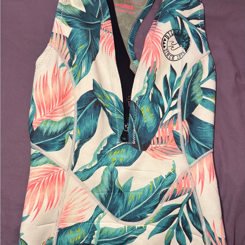 Billabong SURF CAPSULE SALTY DAYZ 1mm Sleeveless Front Zip Spring - Picture 2 of 7